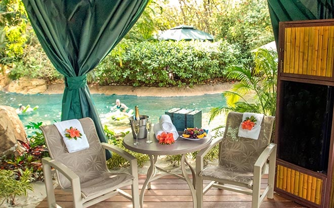 Private cabana at Discovery Cove Orlando
