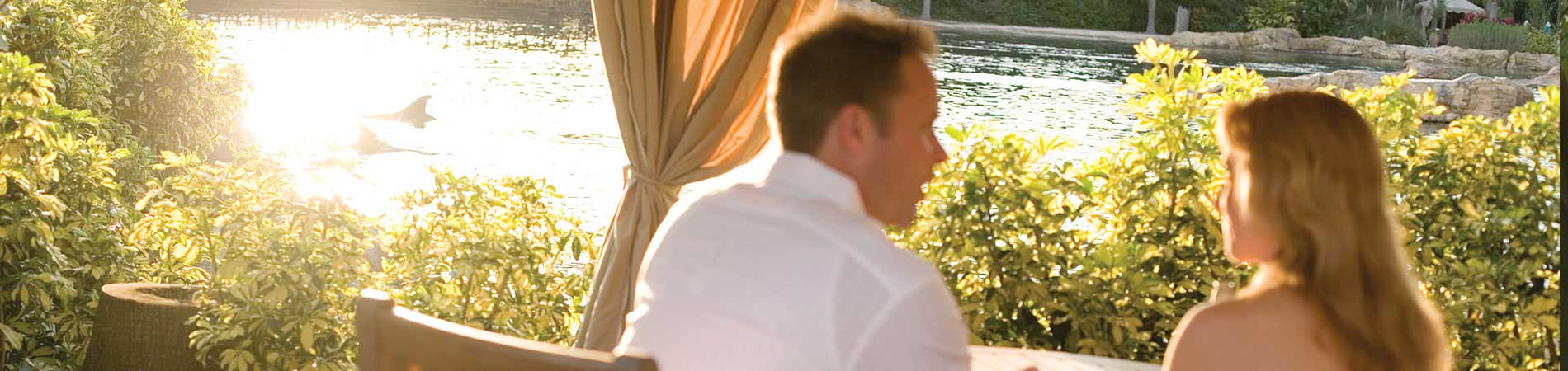 Enjoy your own private cabana at Discovery Cove.