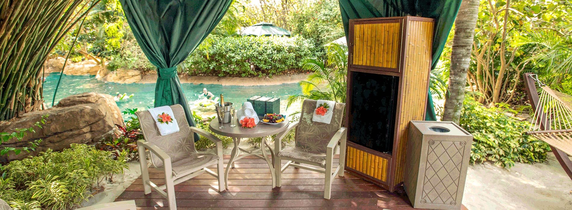 Reserve a cabana for your day at Discovery Cove Orlando