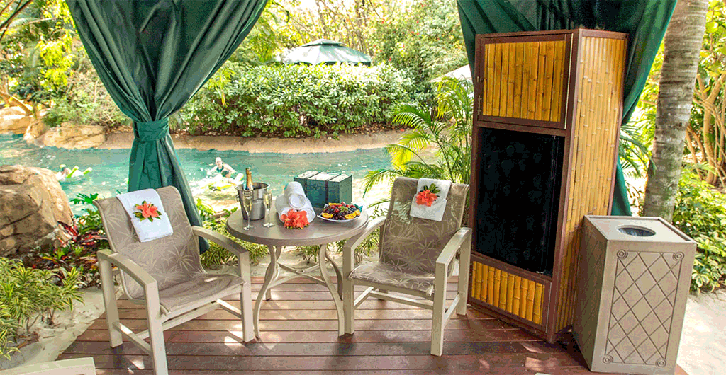 Reserve a cabana for your day at Discovery Cove Orlando